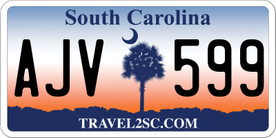 SC license plate AJV599
