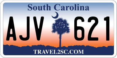 SC license plate AJV621