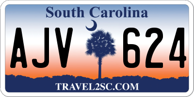 SC license plate AJV624