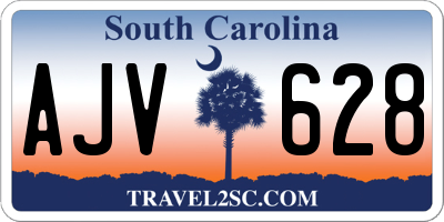 SC license plate AJV628