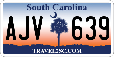 SC license plate AJV639