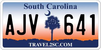 SC license plate AJV641