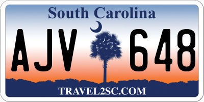 SC license plate AJV648