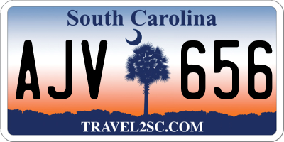 SC license plate AJV656