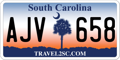 SC license plate AJV658
