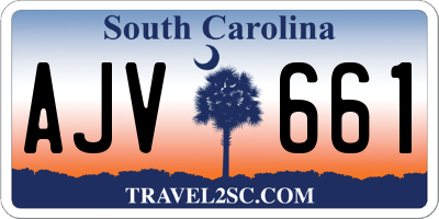 SC license plate AJV661