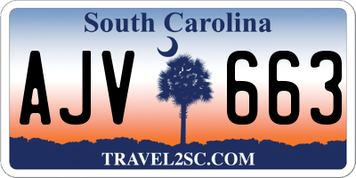 SC license plate AJV663
