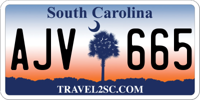 SC license plate AJV665