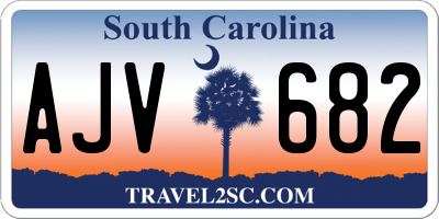 SC license plate AJV682