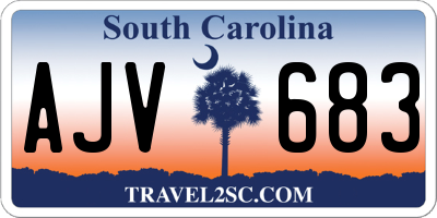 SC license plate AJV683