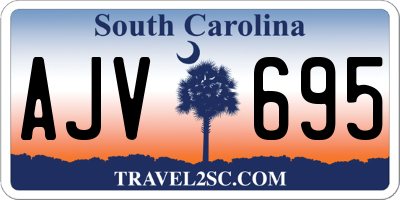SC license plate AJV695