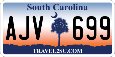 SC license plate AJV699