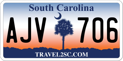 SC license plate AJV706