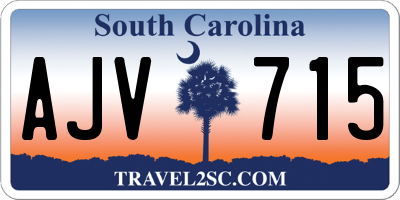 SC license plate AJV715