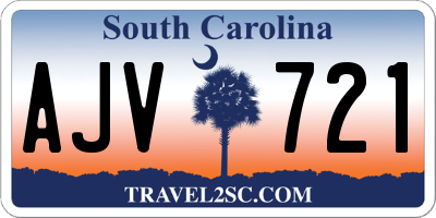 SC license plate AJV721