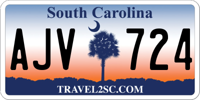 SC license plate AJV724