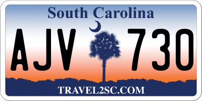 SC license plate AJV730