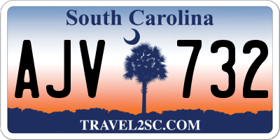 SC license plate AJV732
