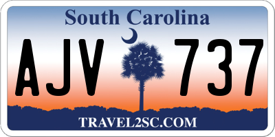SC license plate AJV737