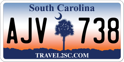SC license plate AJV738