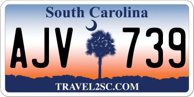 SC license plate AJV739