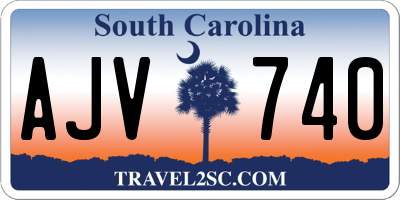 SC license plate AJV740