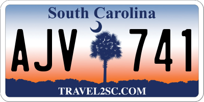 SC license plate AJV741