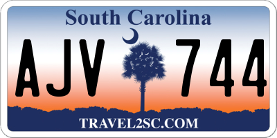 SC license plate AJV744