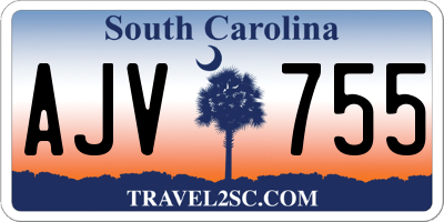 SC license plate AJV755