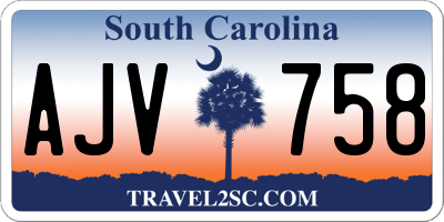 SC license plate AJV758