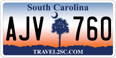 SC license plate AJV760