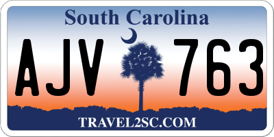 SC license plate AJV763