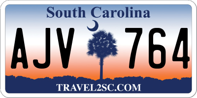 SC license plate AJV764