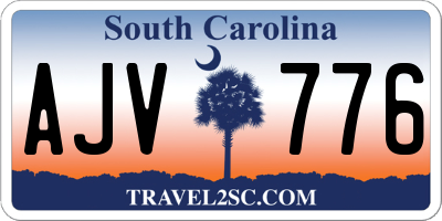 SC license plate AJV776
