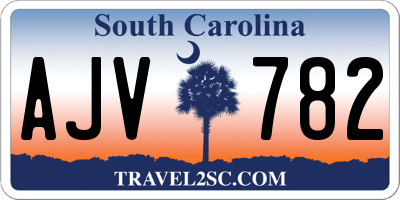SC license plate AJV782