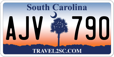 SC license plate AJV790