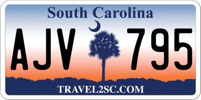 SC license plate AJV795