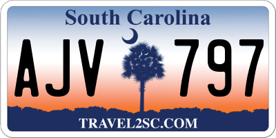 SC license plate AJV797