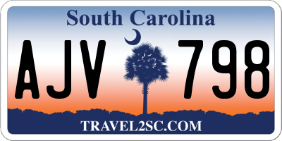 SC license plate AJV798