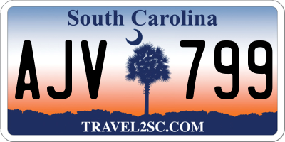 SC license plate AJV799