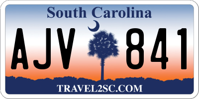 SC license plate AJV841