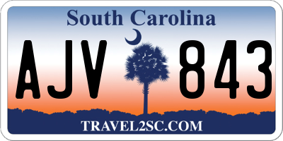 SC license plate AJV843