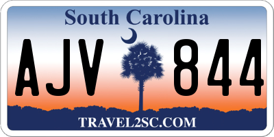 SC license plate AJV844