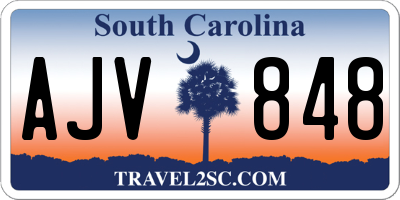 SC license plate AJV848