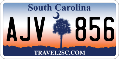 SC license plate AJV856