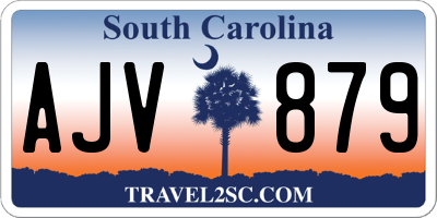 SC license plate AJV879