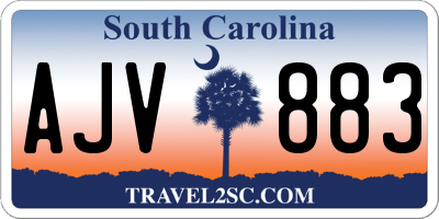 SC license plate AJV883