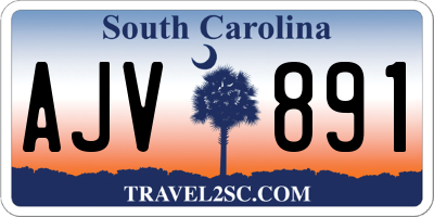 SC license plate AJV891