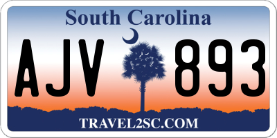 SC license plate AJV893