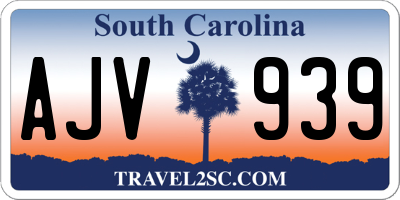 SC license plate AJV939